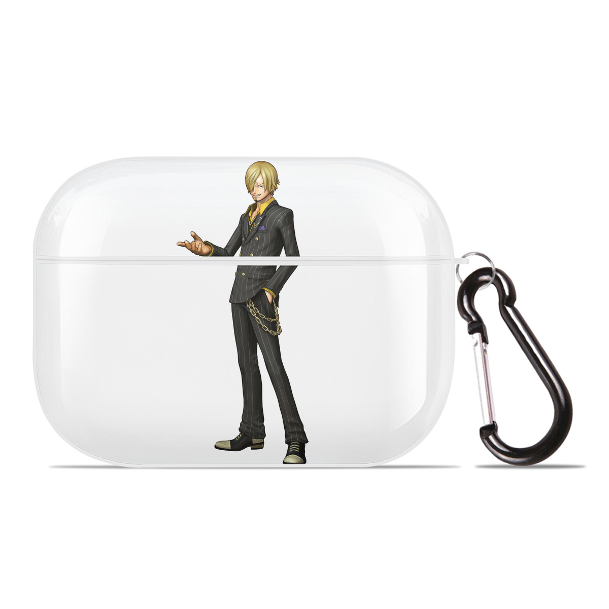 ワンピース サンジ ONE PIECE Sanji 【AirPods Pro用】ハードシェル保護ケース 耐衝撃・防指紋・カラビナ付き商品仕様