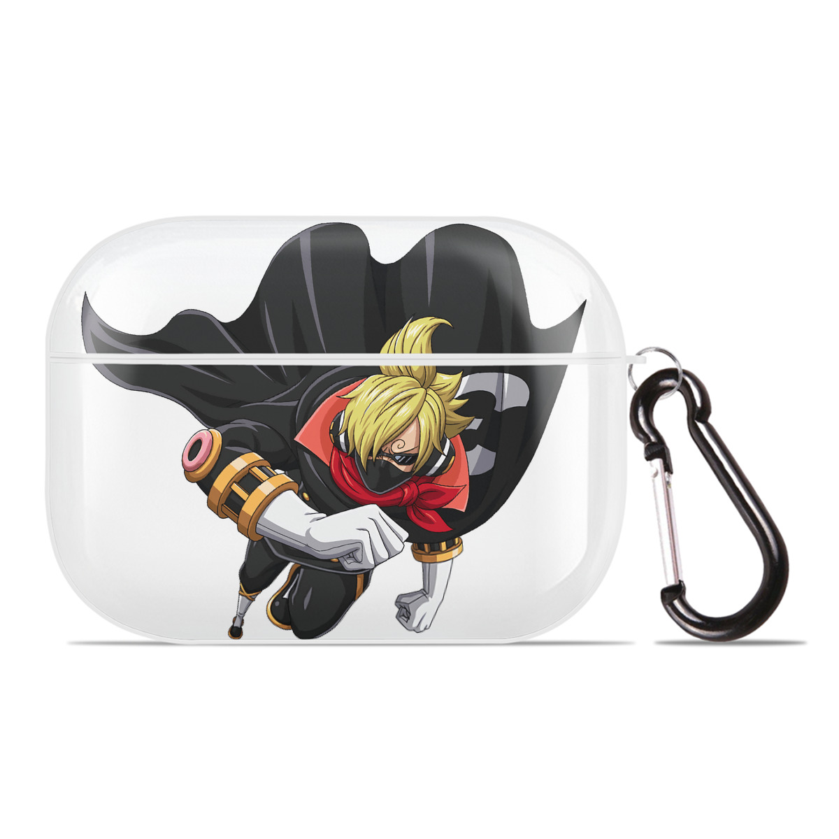 ワンピース サンジ ONE PIECE Sanji 【AirPods Pro用】ハードシェル保護ケース 耐衝撃・防指紋・カラビナ付き商品仕様