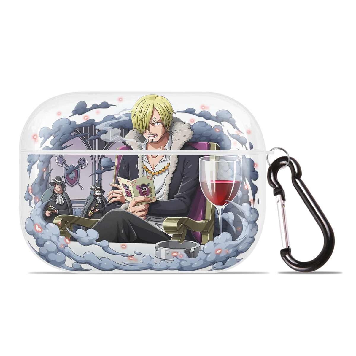 ワンピース サンジ ONE PIECE Sanji 【AirPods Pro用】ハードシェル保護ケース 耐衝撃・防指紋・カラビナ付き商品仕様