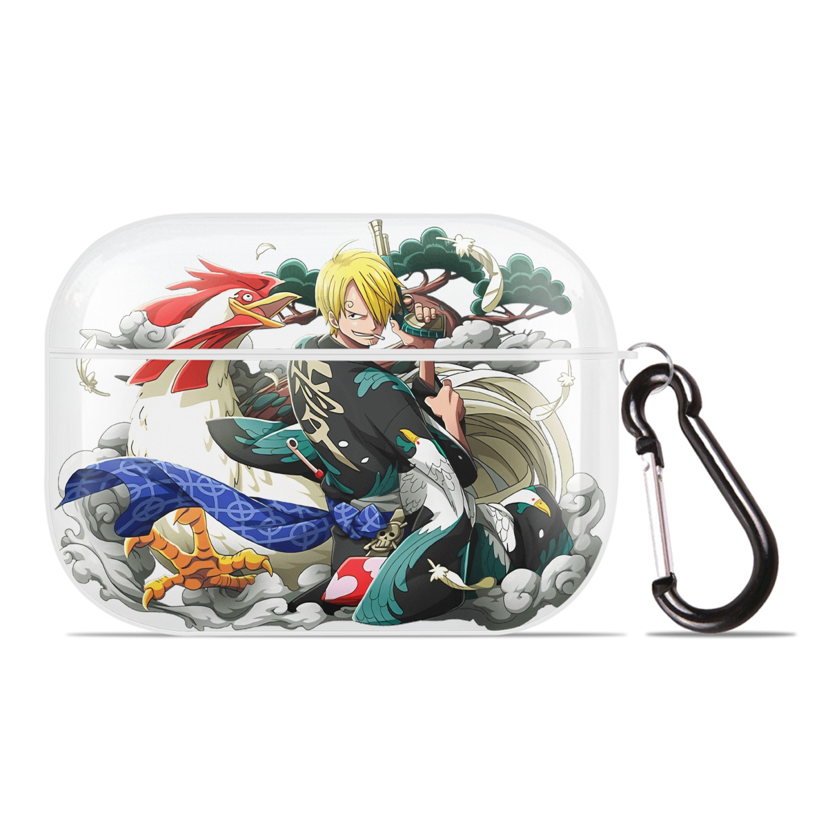 ワンピース サンジ ONE PIECE Sanji 【AirPods Pro用】ハードシェル保護ケース 耐衝撃・防指紋・カラビナ付き商品仕様