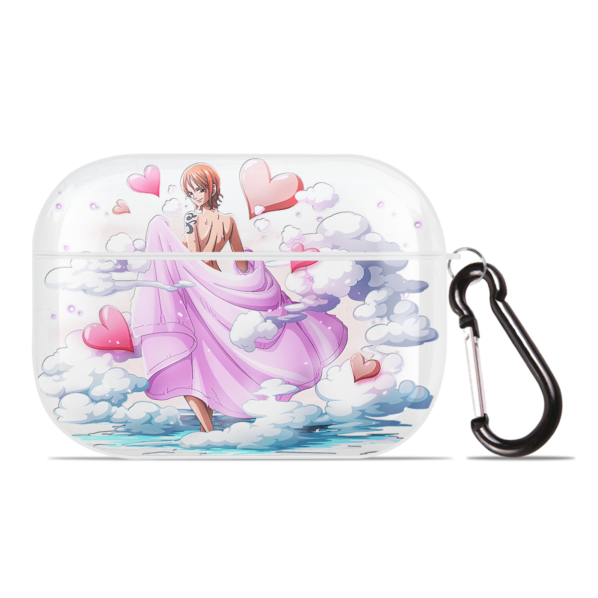 ワンピース ナミ ONE PIECE Nami 【AirPods Pro用】ハードシェル保護ケース 耐衝撃・防指紋・カラビナ付き商品仕様