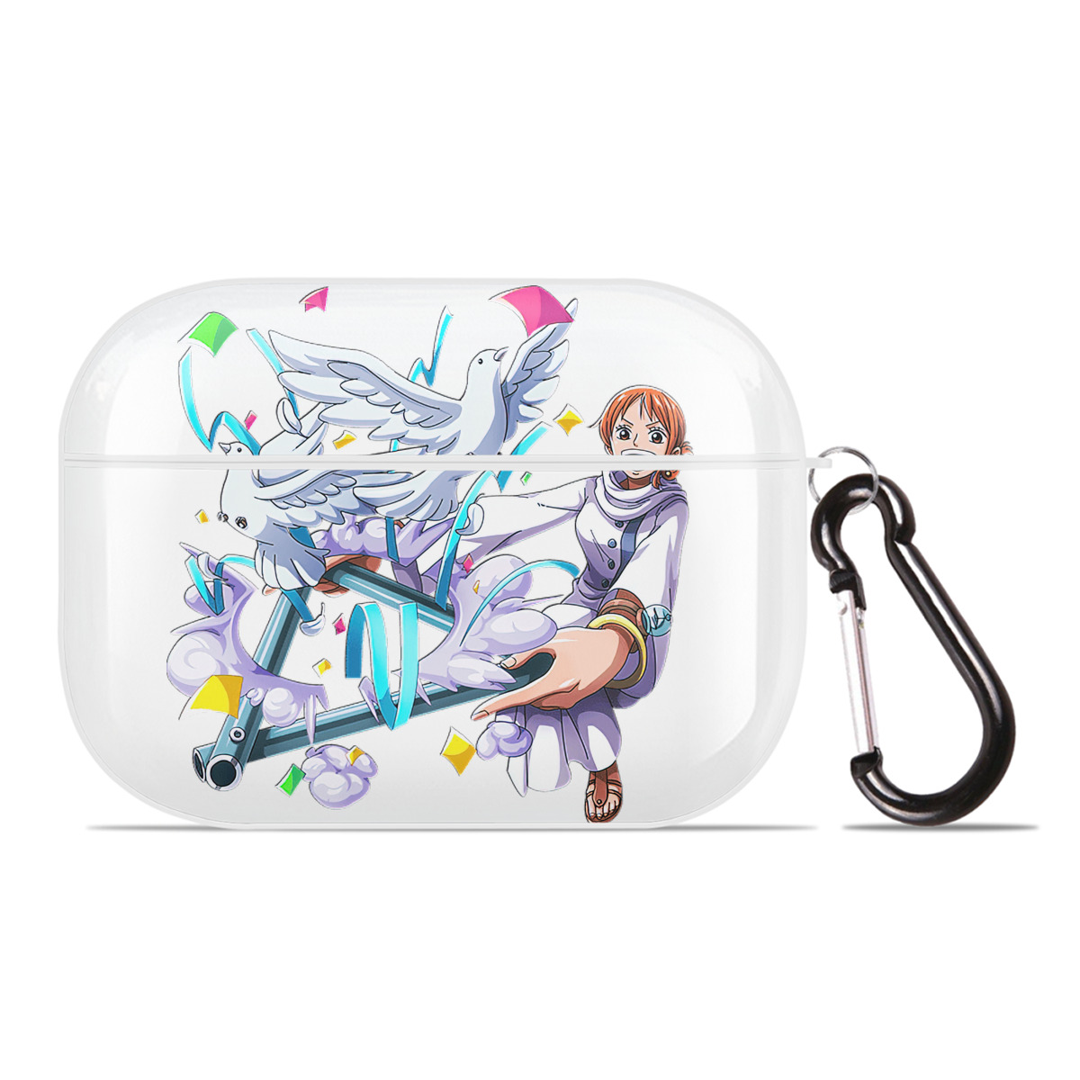 ワンピース ナミ ONE PIECE Nami 【AirPods Pro用】ハードシェル保護ケース 耐衝撃・防指紋・カラビナ付き商品仕様