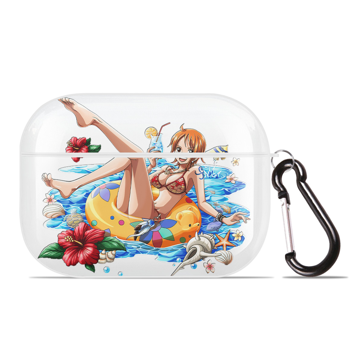 ワンピース ナミ ONE PIECE Nami 【AirPods Pro用】ハードシェル保護ケース 耐衝撃・防指紋・カラビナ付き商品仕様
