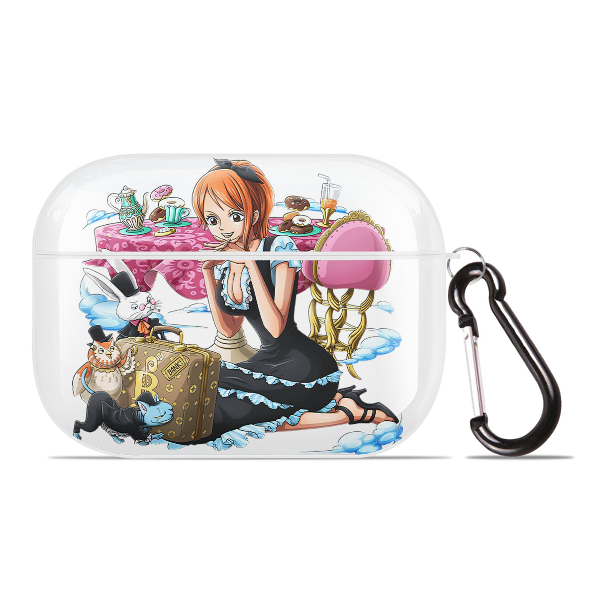 ワンピース ナミ ONE PIECE Nami 【AirPods Pro用】ハードシェル保護ケース 耐衝撃・防指紋・カラビナ付き商品仕様
