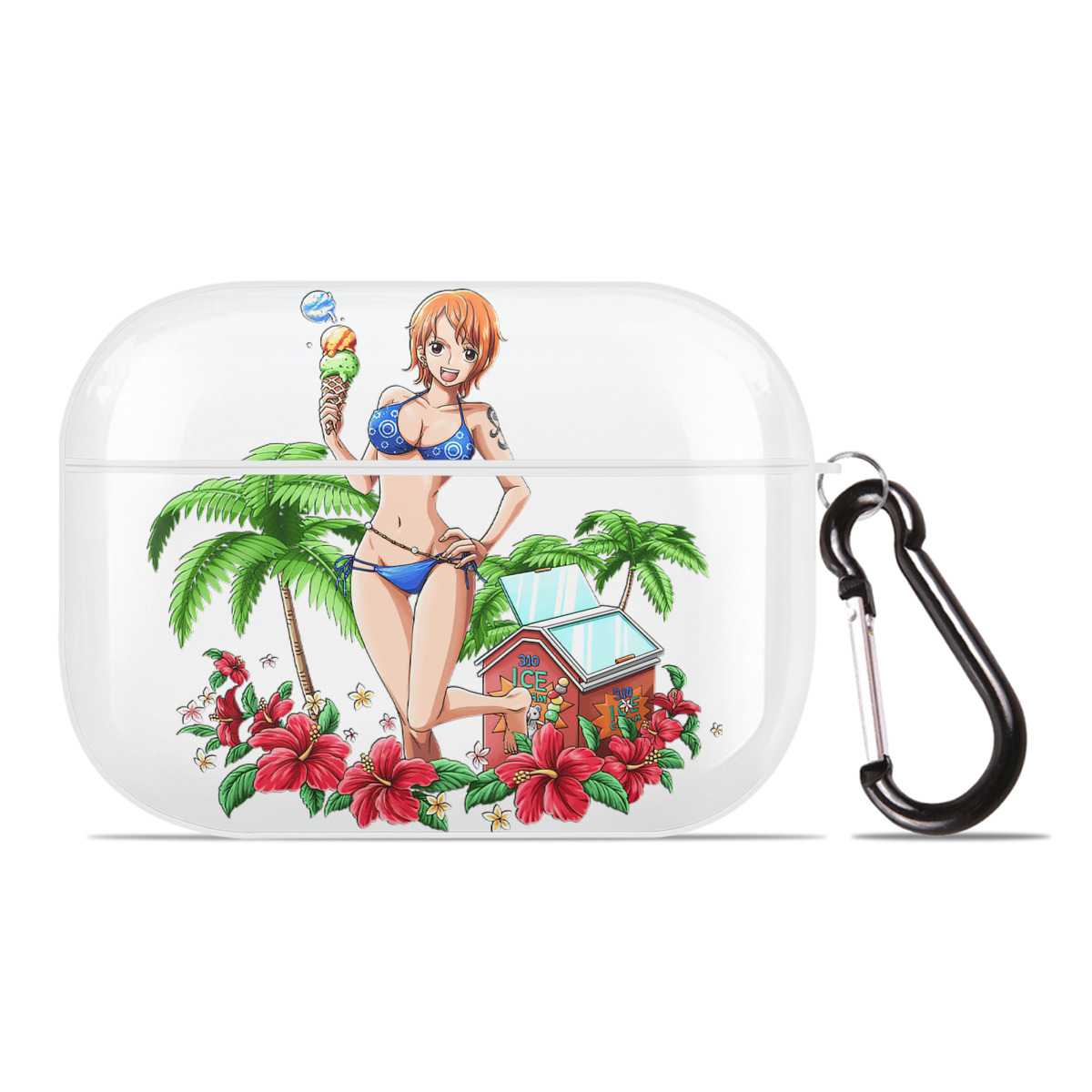 ワンピース ナミ ONE PIECE Nami 【AirPods Pro用】ハードシェル保護ケース 耐衝撃・防指紋・カラビナ付き商品仕様