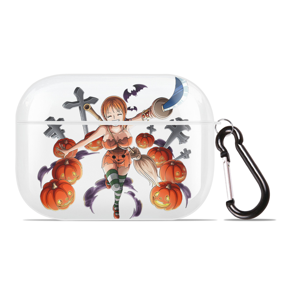 ワンピース ナミ ONE PIECE Nami 【AirPods Pro用】ハードシェル保護ケース 耐衝撃・防指紋・カラビナ付き商品仕様