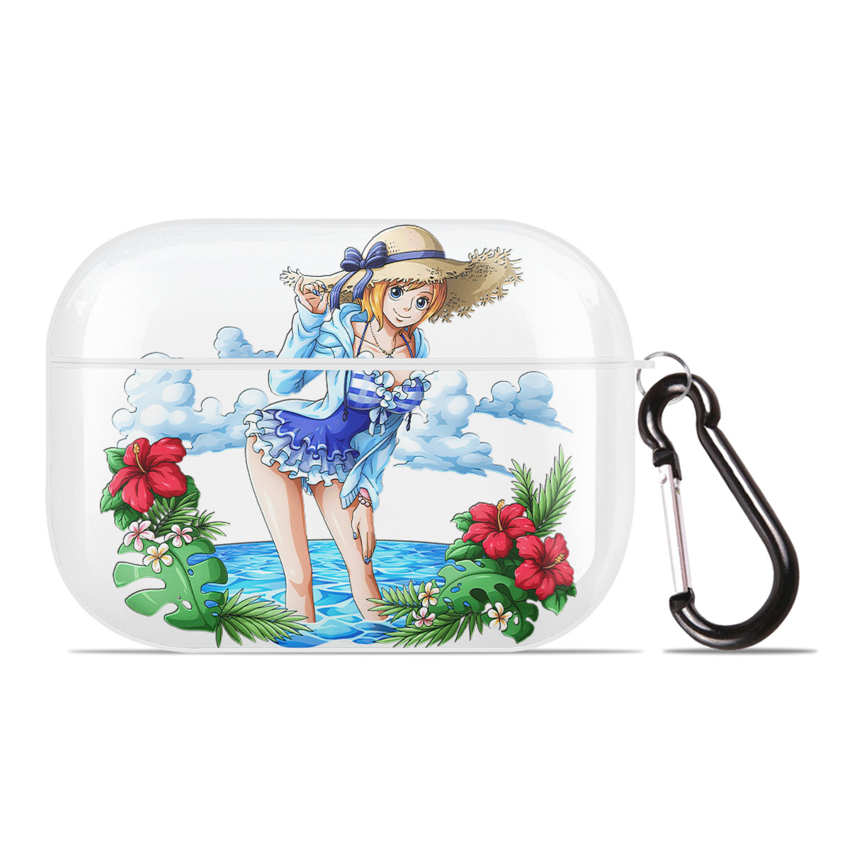 ワンピース ナミ ONE PIECE Nami 【AirPods Pro用】ハードシェル保護ケース 耐衝撃・防指紋・カラビナ付き商品仕様