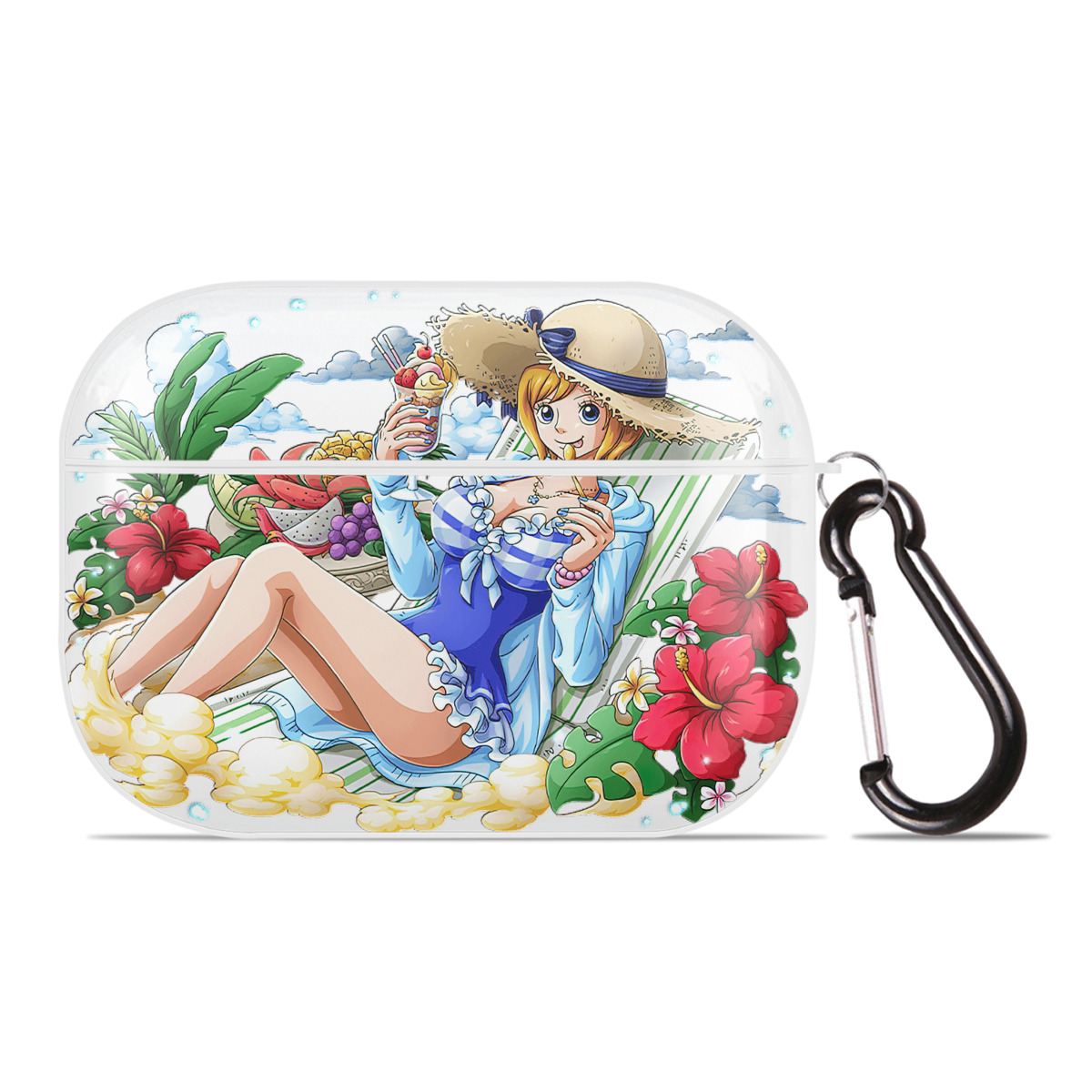 ワンピース ナミ ONE PIECE Nami 【AirPods Pro用】ハードシェル保護ケース 耐衝撃・防指紋・カラビナ付き商品仕様