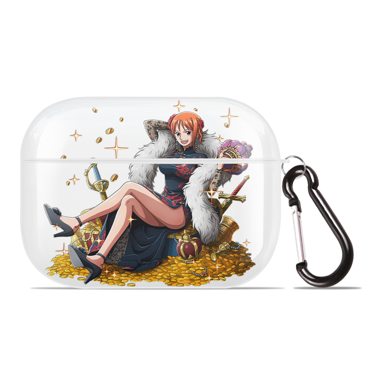 ワンピース ナミ ONE PIECE Nami 【AirPods Pro用】ハードシェル保護ケース 耐衝撃・防指紋・カラビナ付き商品仕様