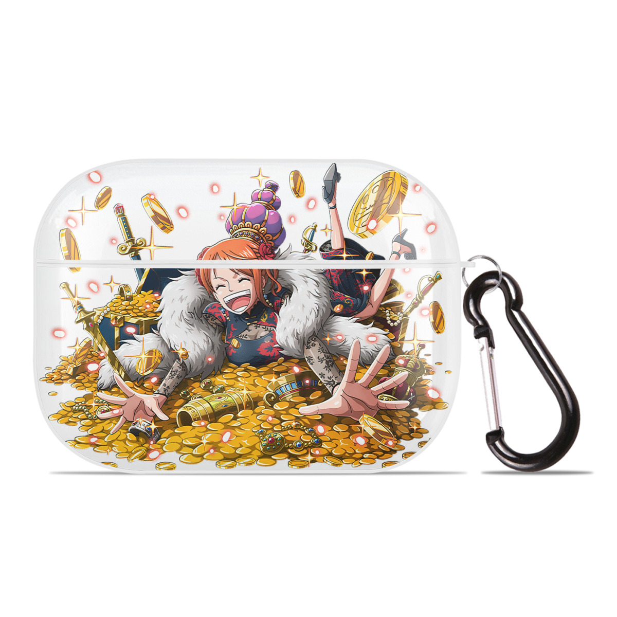 ワンピース ナミ ONE PIECE Nami 【AirPods Pro用】ハードシェル保護ケース 耐衝撃・防指紋・カラビナ付き商品仕様