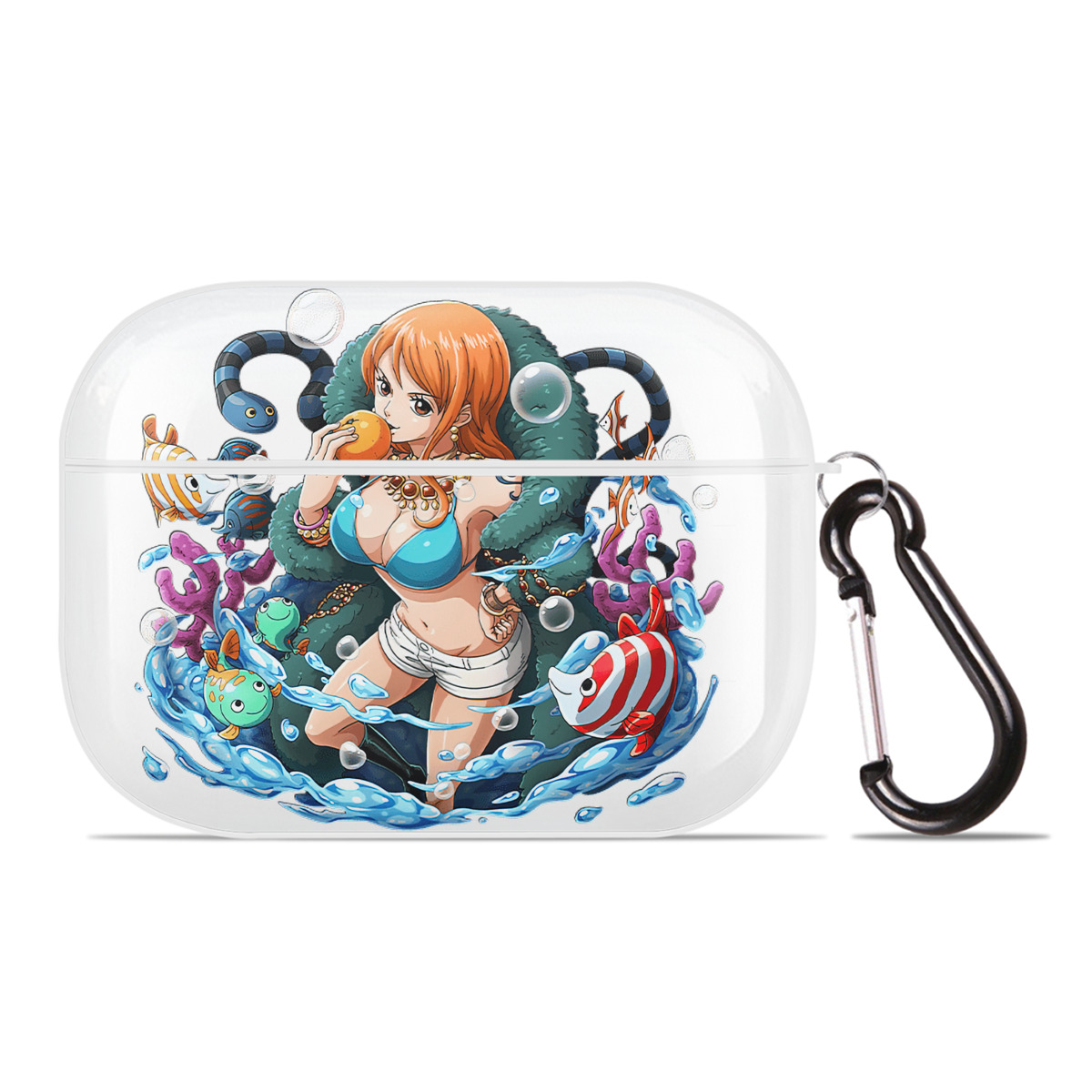 ワンピース ナミ ONE PIECE Nami 【AirPods Pro用】ハードシェル保護ケース 耐衝撃・防指紋・カラビナ付き商品仕様