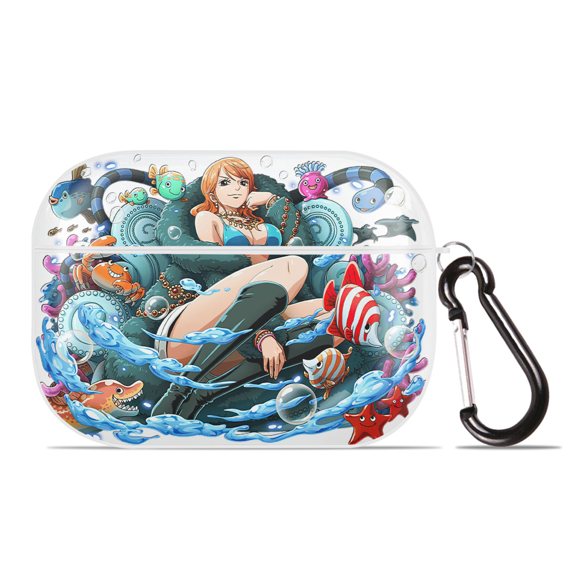 ワンピース ナミ ONE PIECE Nami 【AirPods Pro用】ハードシェル保護ケース 耐衝撃・防指紋・カラビナ付き商品仕様