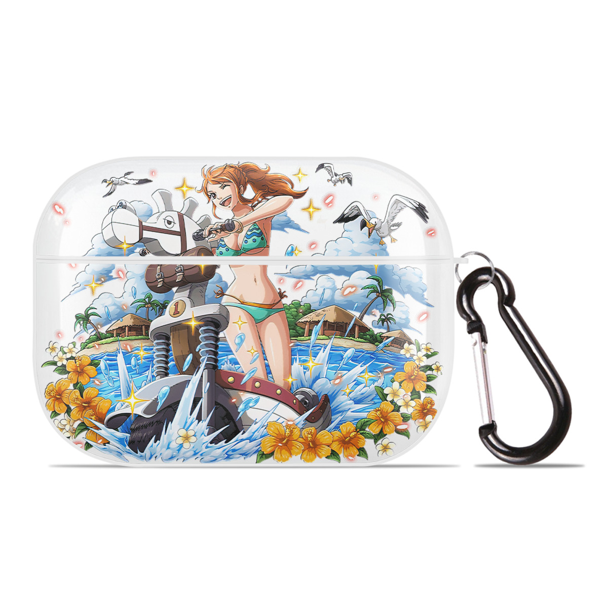 ワンピース ナミ ONE PIECE Nami 【AirPods Pro用】ハードシェル保護ケース 耐衝撃・防指紋・カラビナ付き商品仕様