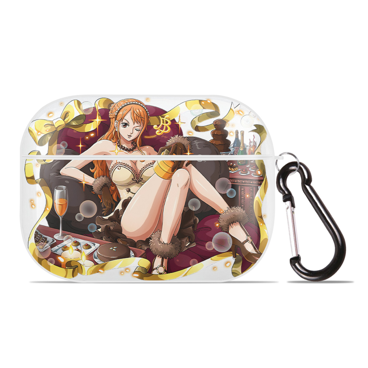 ワンピース ナミ ONE PIECE Nami 【AirPods Pro用】ハードシェル保護ケース 耐衝撃・防指紋・カラビナ付き商品仕様