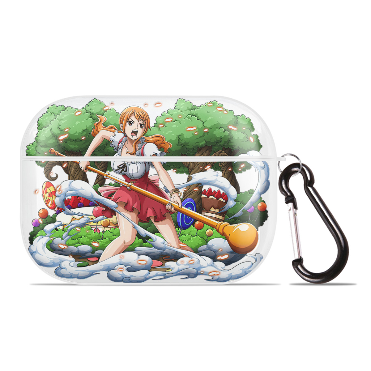 ワンピース ナミ ONE PIECE Nami 【AirPods Pro用】ハードシェル保護ケース 耐衝撃・防指紋・カラビナ付き商品仕様