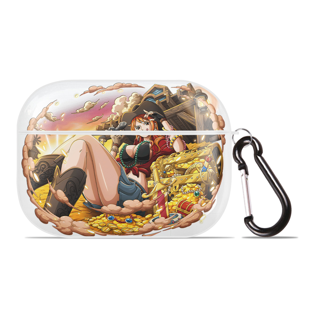 ワンピース ナミ ONE PIECE Nami 【AirPods Pro用】ハードシェル保護ケース 耐衝撃・防指紋・カラビナ付き商品仕様