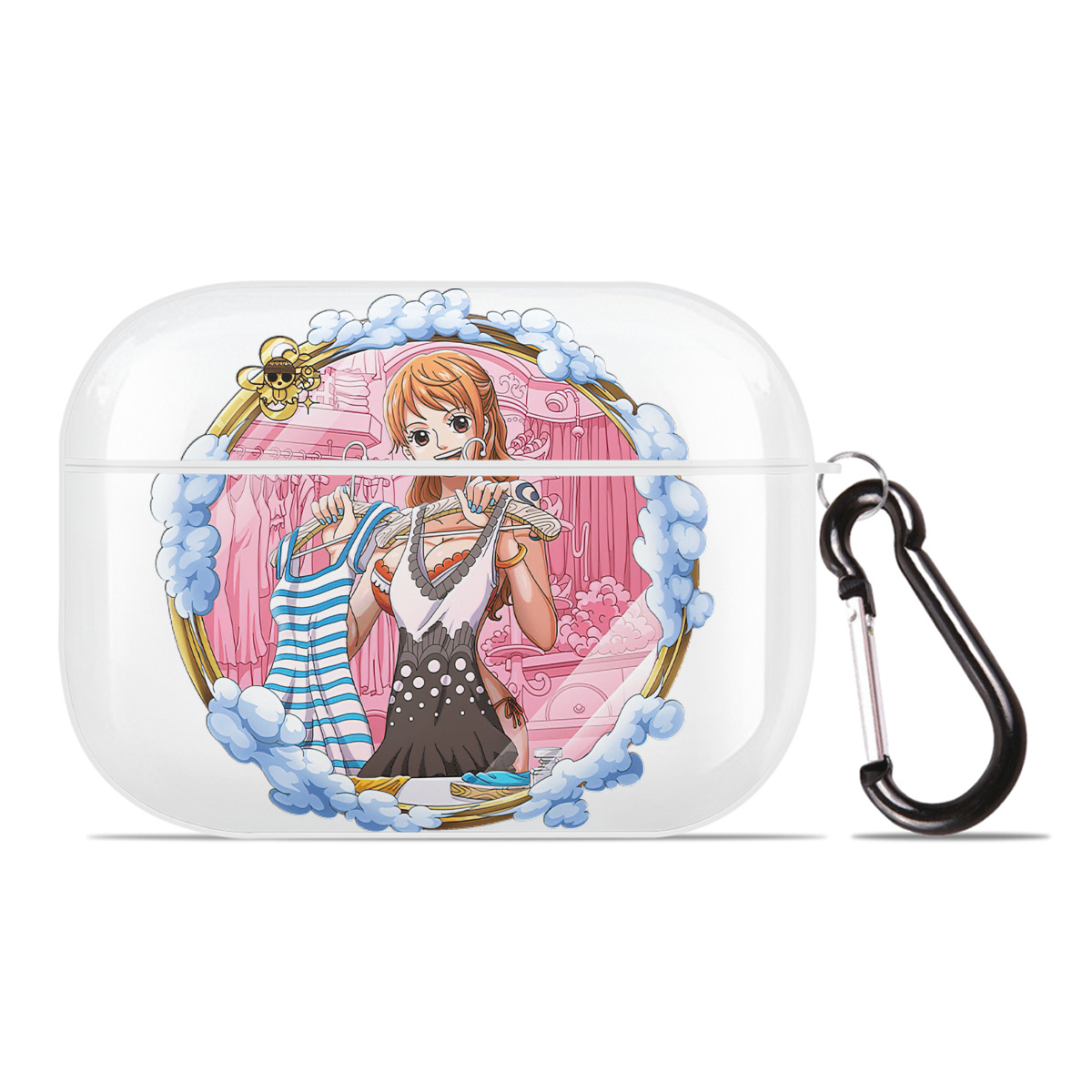 ワンピース ナミ ONE PIECE Nami 【AirPods Pro用】ハードシェル保護ケース 耐衝撃・防指紋・カラビナ付き商品仕様