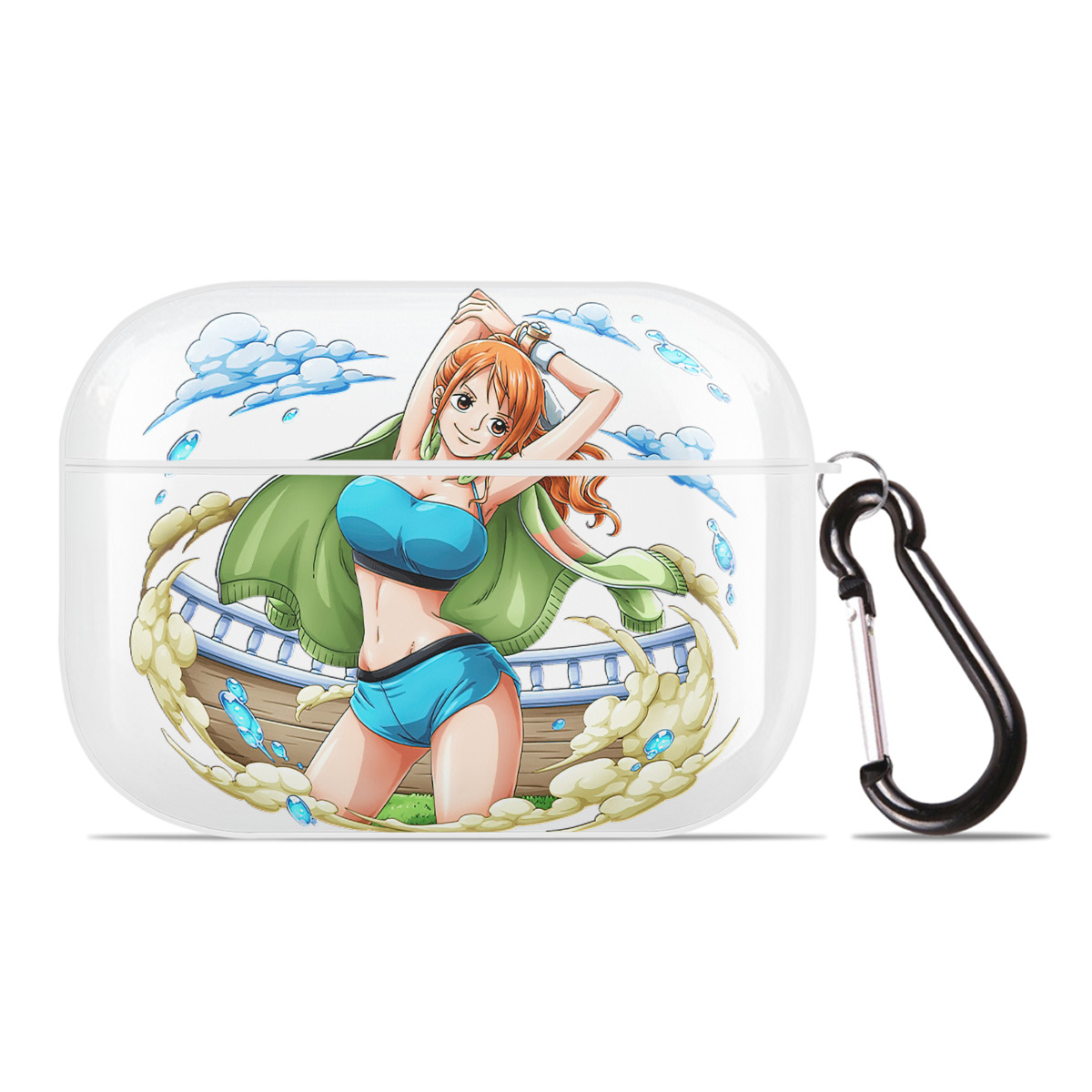ワンピース ナミ ONE PIECE Nami 【AirPods Pro用】ハードシェル保護ケース 耐衝撃・防指紋・カラビナ付き商品仕様