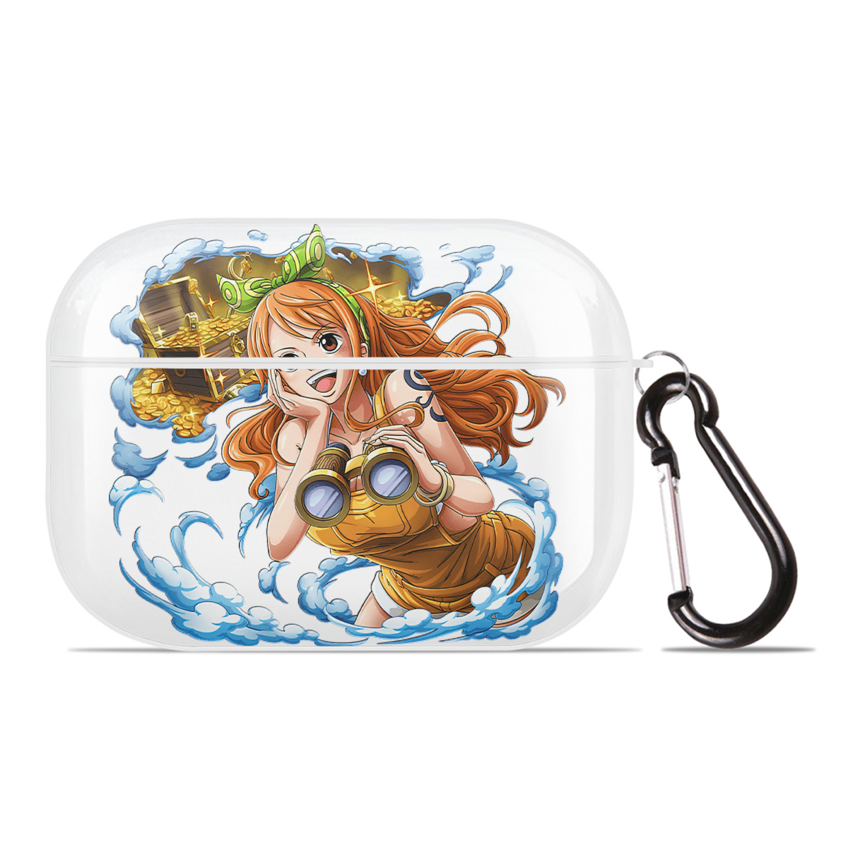 ワンピース ナミ ONE PIECE Nami 【AirPods Pro用】ハードシェル保護ケース 耐衝撃・防指紋・カラビナ付き商品仕様
