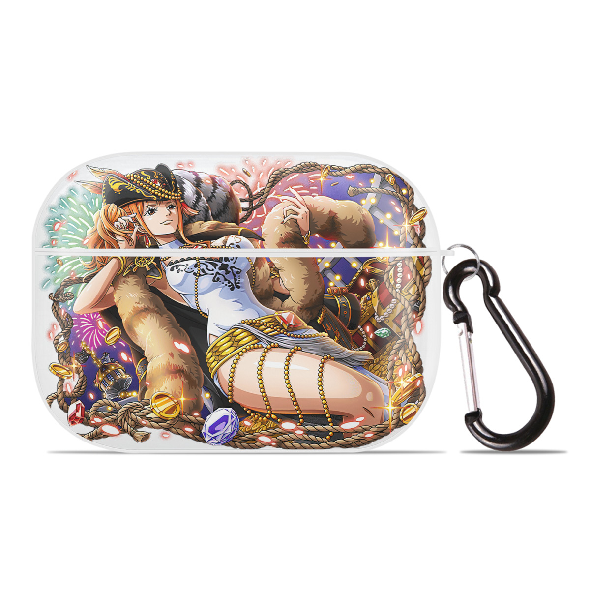 ワンピース ナミ ONE PIECE Nami 【AirPods Pro用】ハードシェル保護ケース 耐衝撃・防指紋・カラビナ付き商品仕様