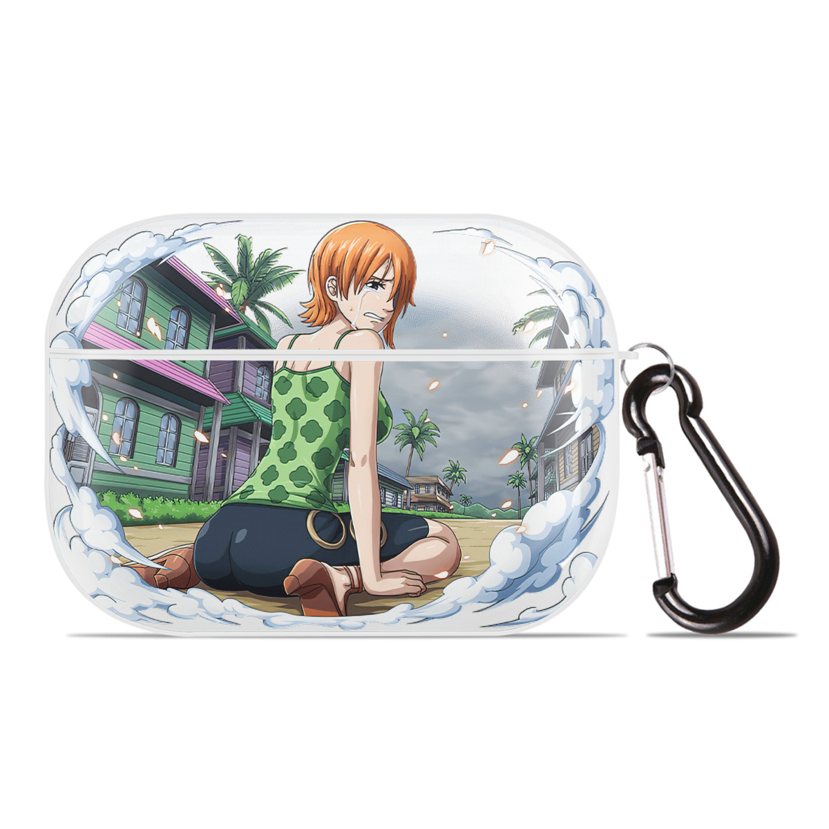 ワンピース ナミ ONE PIECE Nami 【AirPods Pro用】ハードシェル保護ケース 耐衝撃・防指紋・カラビナ付き商品仕様