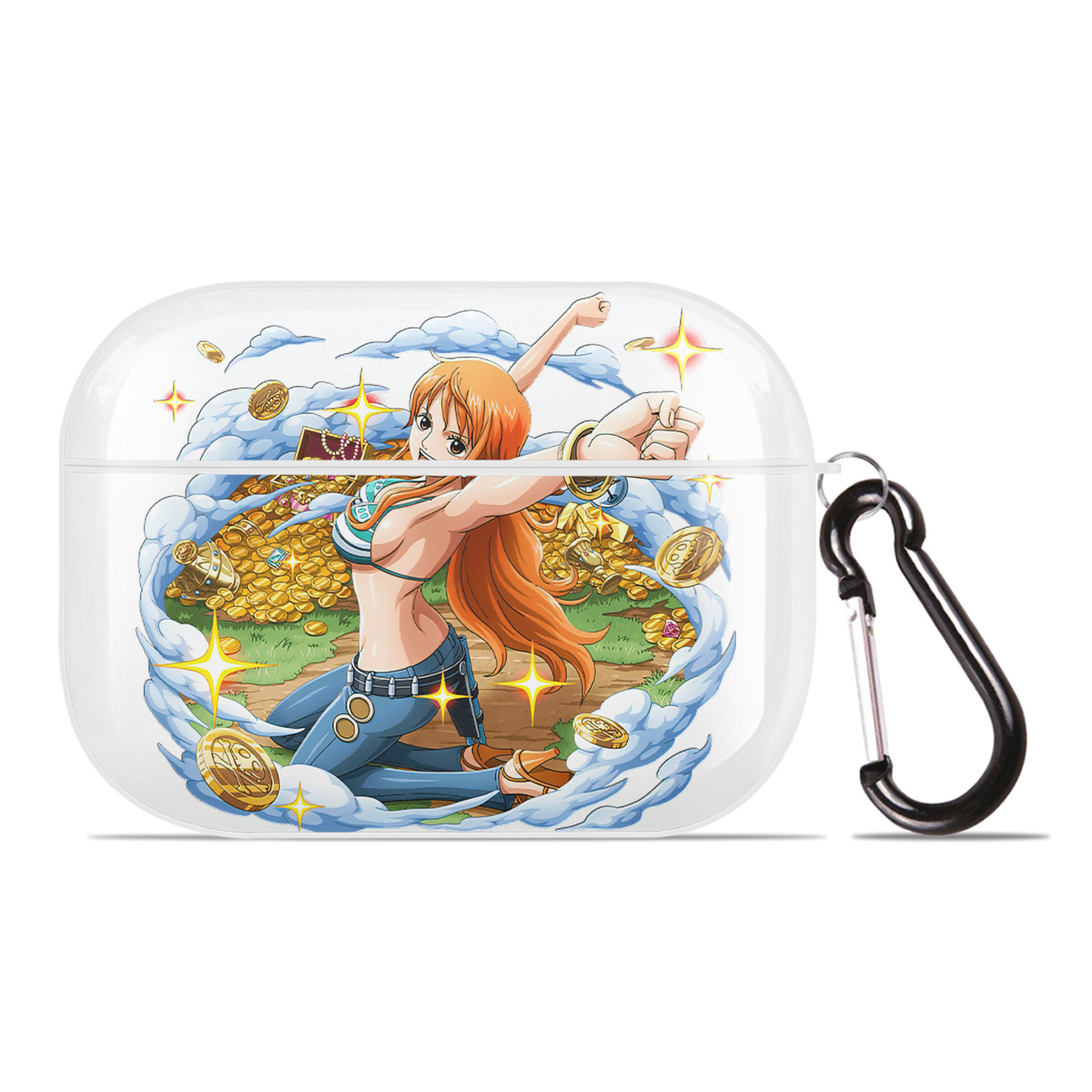 ワンピース ナミ ONE PIECE Nami 【AirPods Pro用】ハードシェル保護ケース 耐衝撃・防指紋・カラビナ付き商品仕様