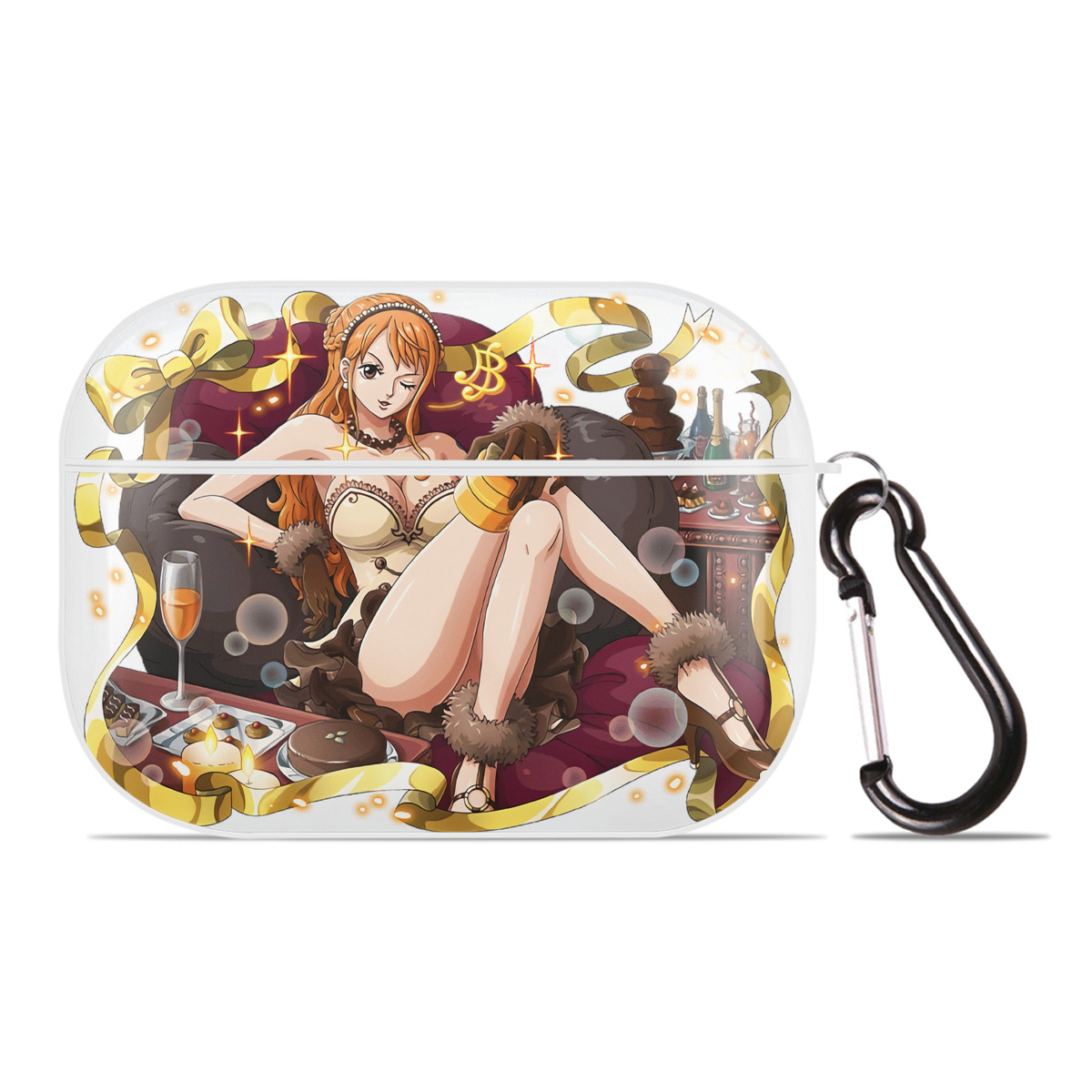 ワンピース ナミ ONE PIECE Nami 【AirPods Pro用】ハードシェル保護ケース 耐衝撃・防指紋・カラビナ付き商品仕様