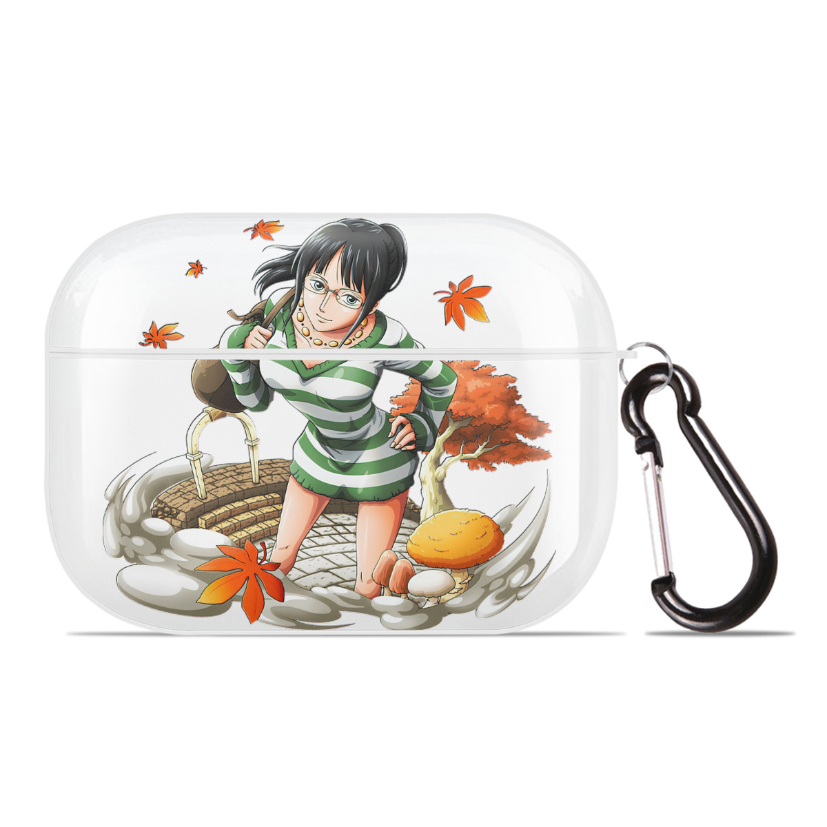 ワンピース ニコ・ロビン ONE PIECE Nico Robin 【AirPods Pro用】ハードシェル保護ケース 耐衝撃・防指紋・カラビナ付き商品仕様