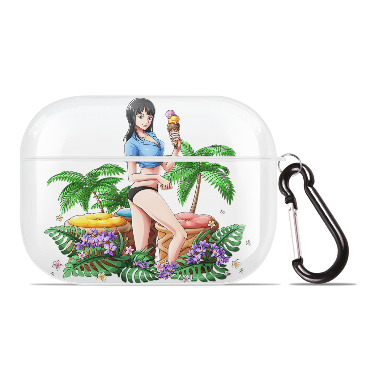 ワンピース ニコ・ロビン ONE PIECE Nico Robin 【AirPods Pro用】ハードシェル保護ケース 耐衝撃・防指紋・カラビナ付き商品仕様