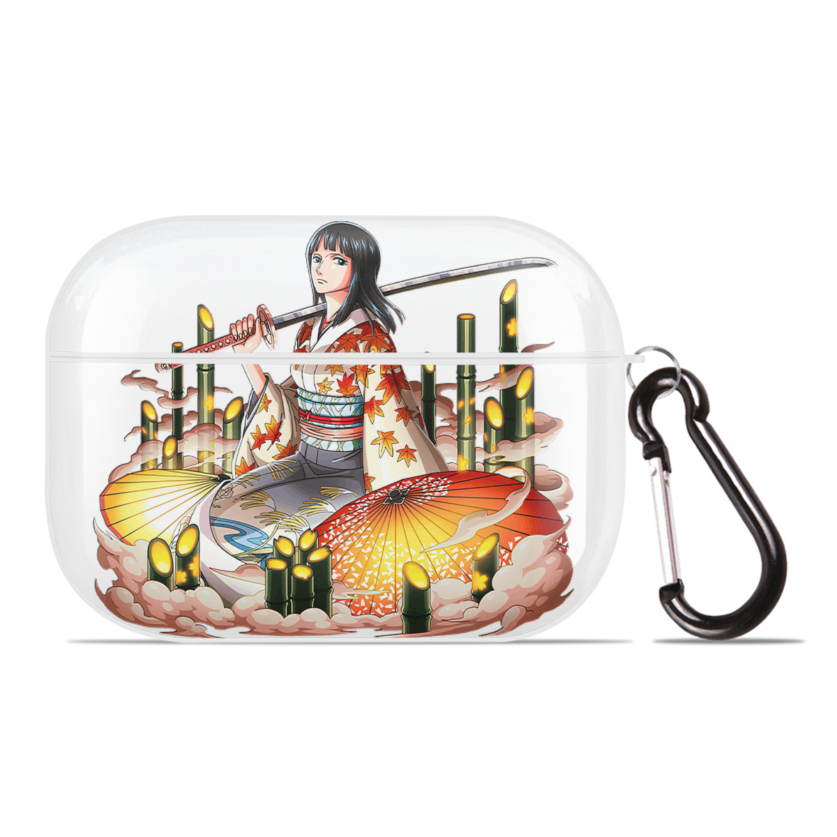 ワンピース ニコ・ロビン ONE PIECE Nico Robin 【AirPods Pro用】ハードシェル保護ケース 耐衝撃・防指紋・カラビナ付き商品仕様