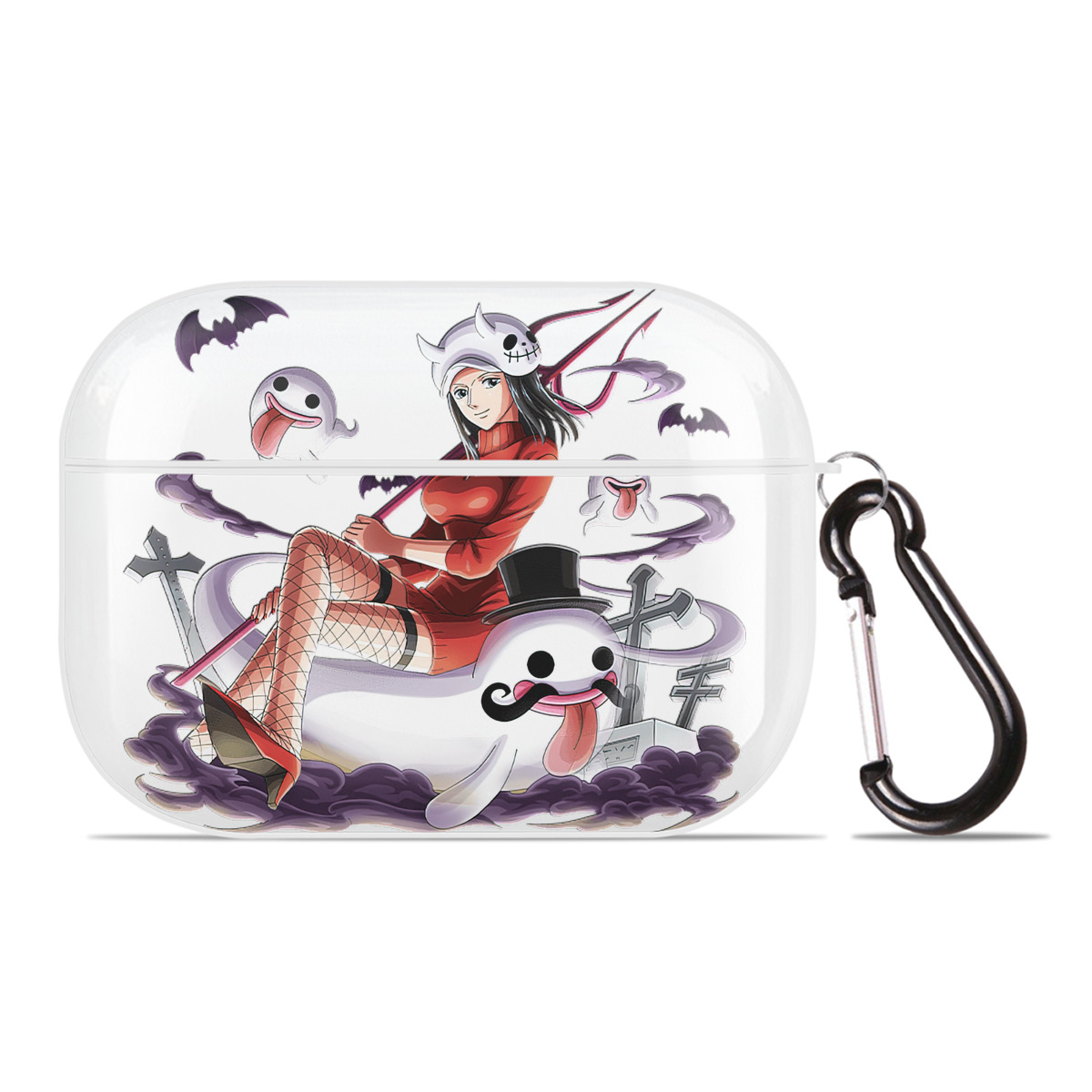 （画像用） ワンピース ニコ・ロビン ONE PIECE Nico Robin 【AirPods Pro用】ハードシェル保護ケース 耐衝撃・防指紋・カラビナ付き商品仕様