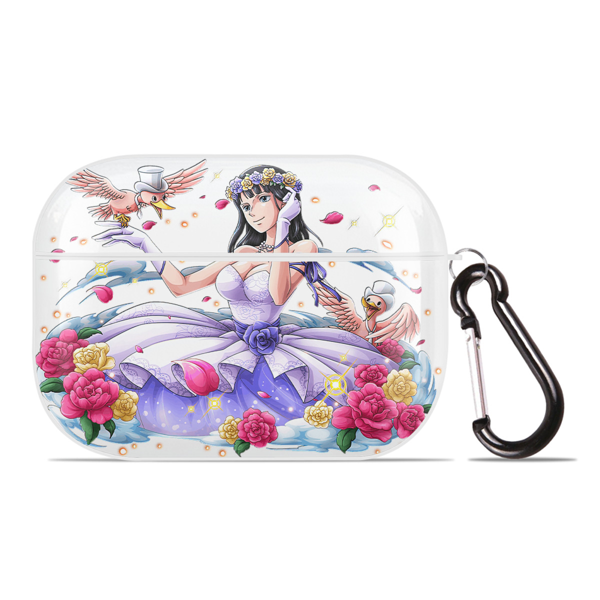 ワンピース ニコ・ロビン ONE PIECE Nico Robin 【AirPods Pro用】ハードシェル保護ケース 耐衝撃・防指紋・カラビナ付き商品仕様