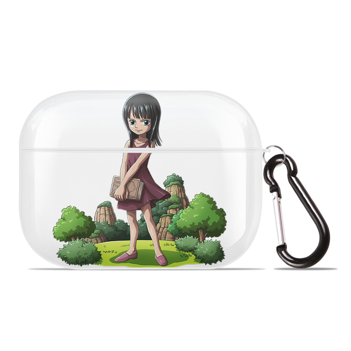 ワンピース ニコ・ロビン ONE PIECE Nico Robin 【AirPods Pro用】ハードシェル保護ケース 耐衝撃・防指紋・カラビナ付き商品仕様