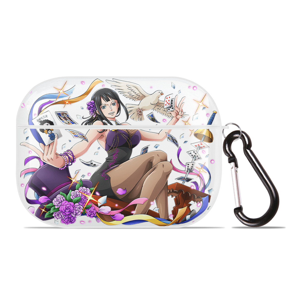 ワンピース ニコ・ロビン ONE PIECE Nico Robin 【AirPods Pro用】ハードシェル保護ケース 耐衝撃・防指紋・カラビナ付き商品仕様