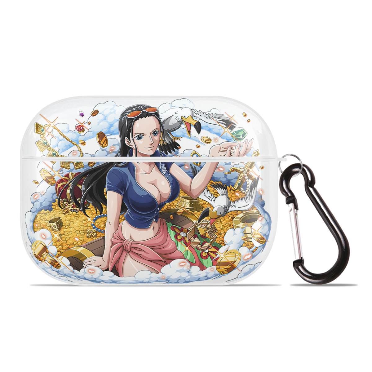 ワンピース ニコ・ロビン ONE PIECE Nico Robin 【AirPods Pro用】ハードシェル保護ケース 耐衝撃・防指紋・カラビナ付き商品仕様