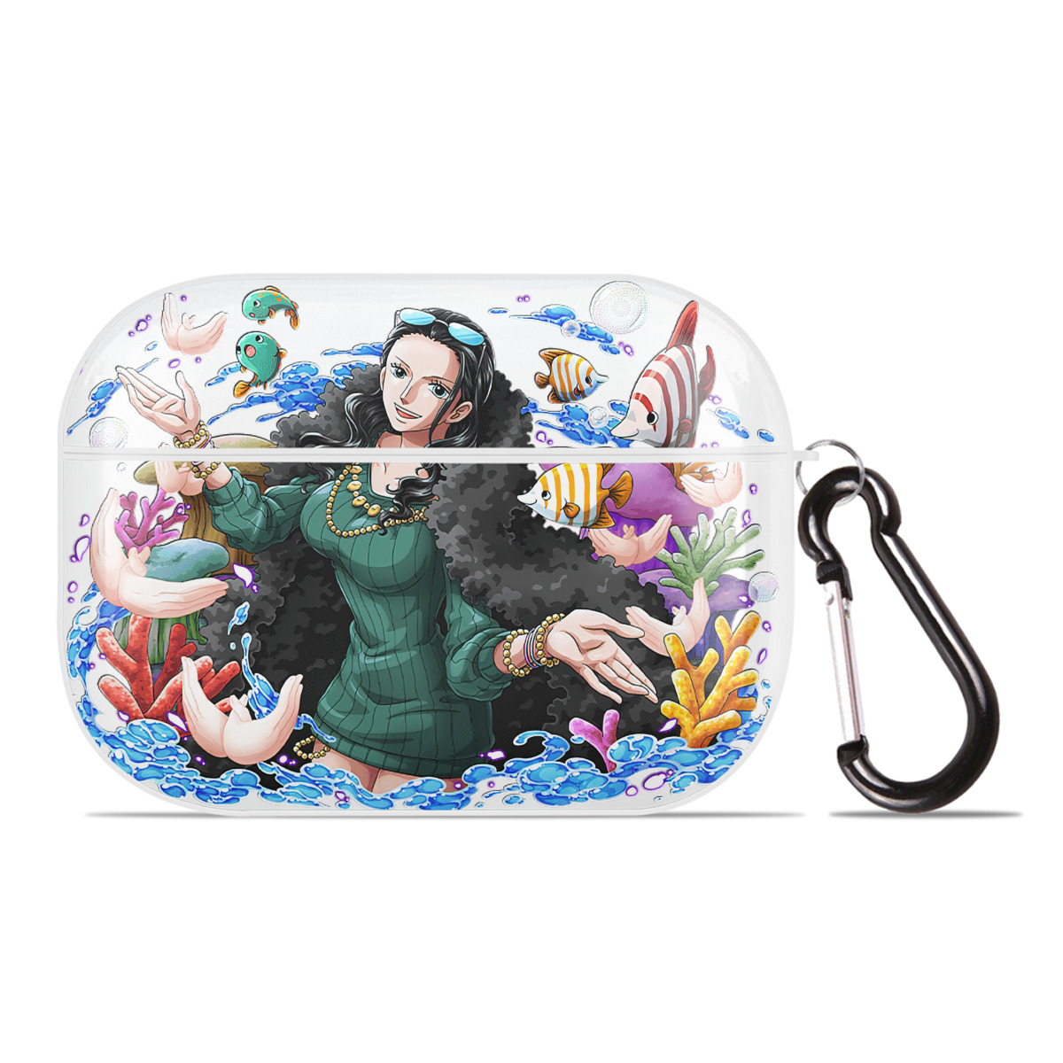 ワンピース ニコ・ロビン ONE PIECE Nico Robin 【AirPods Pro用】ハードシェル保護ケース 耐衝撃・防指紋・カラビナ付き商品仕様