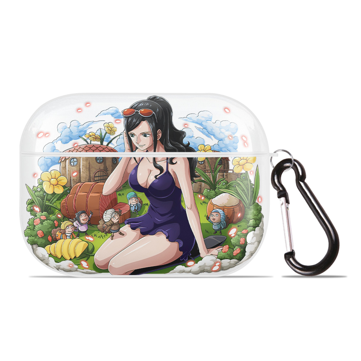 ワンピース ニコ・ロビン ONE PIECE Nico Robin 【AirPods Pro用】ハードシェル保護ケース 耐衝撃・防指紋・カラビナ付き商品仕様