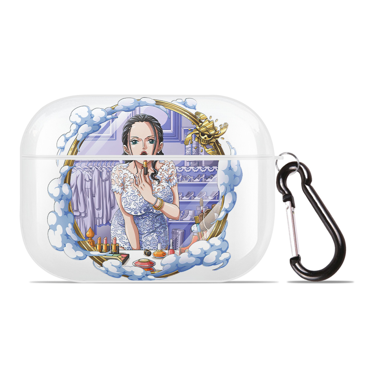 ワンピース ニコ・ロビン ONE PIECE Nico Robin 【AirPods Pro用】ハードシェル保護ケース 耐衝撃・防指紋・カラビナ付き商品仕様