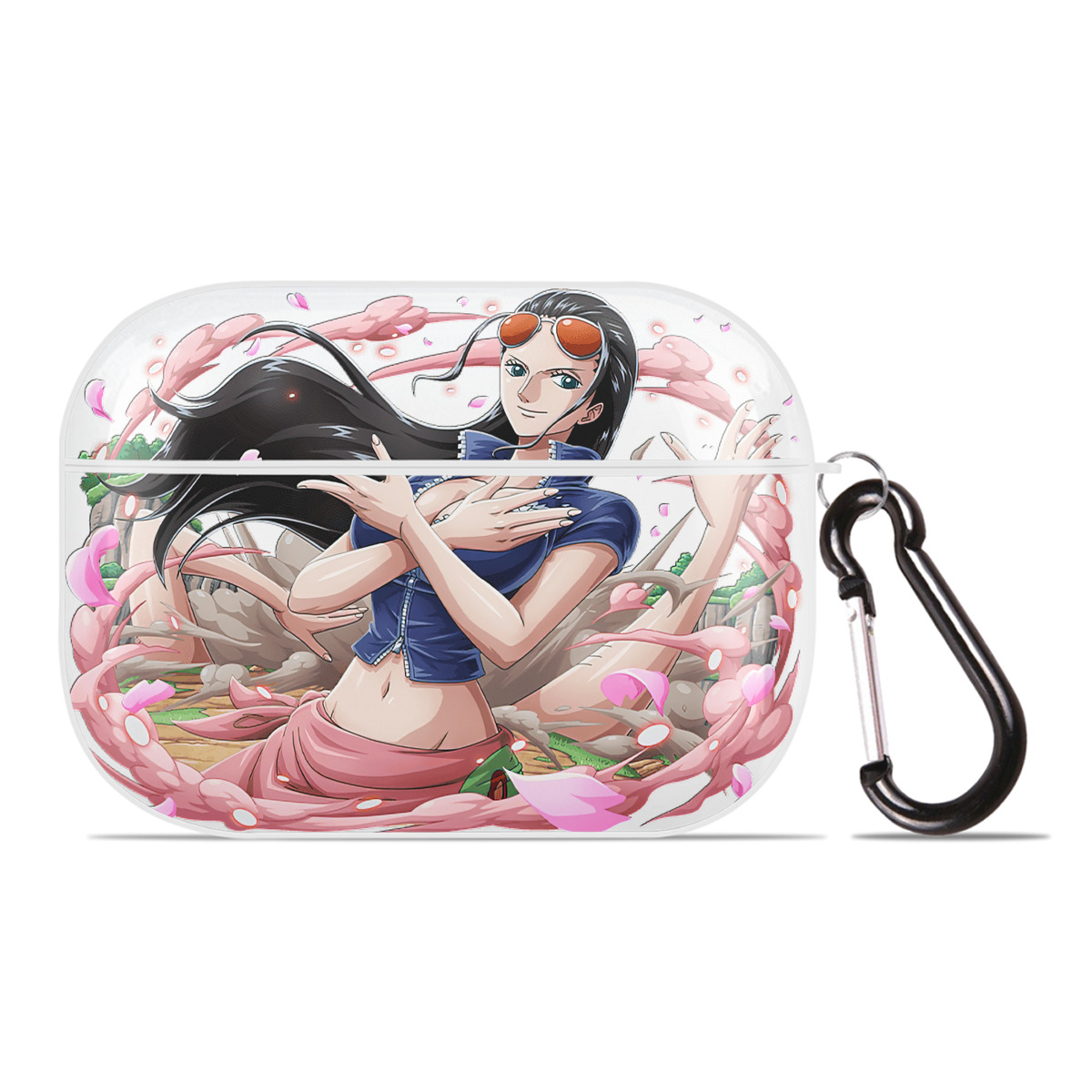 ワンピース ニコ・ロビン ONE PIECE Nico Robin 【AirPods Pro用】ハードシェル保護ケース 耐衝撃・防指紋・カラビナ付き商品仕様