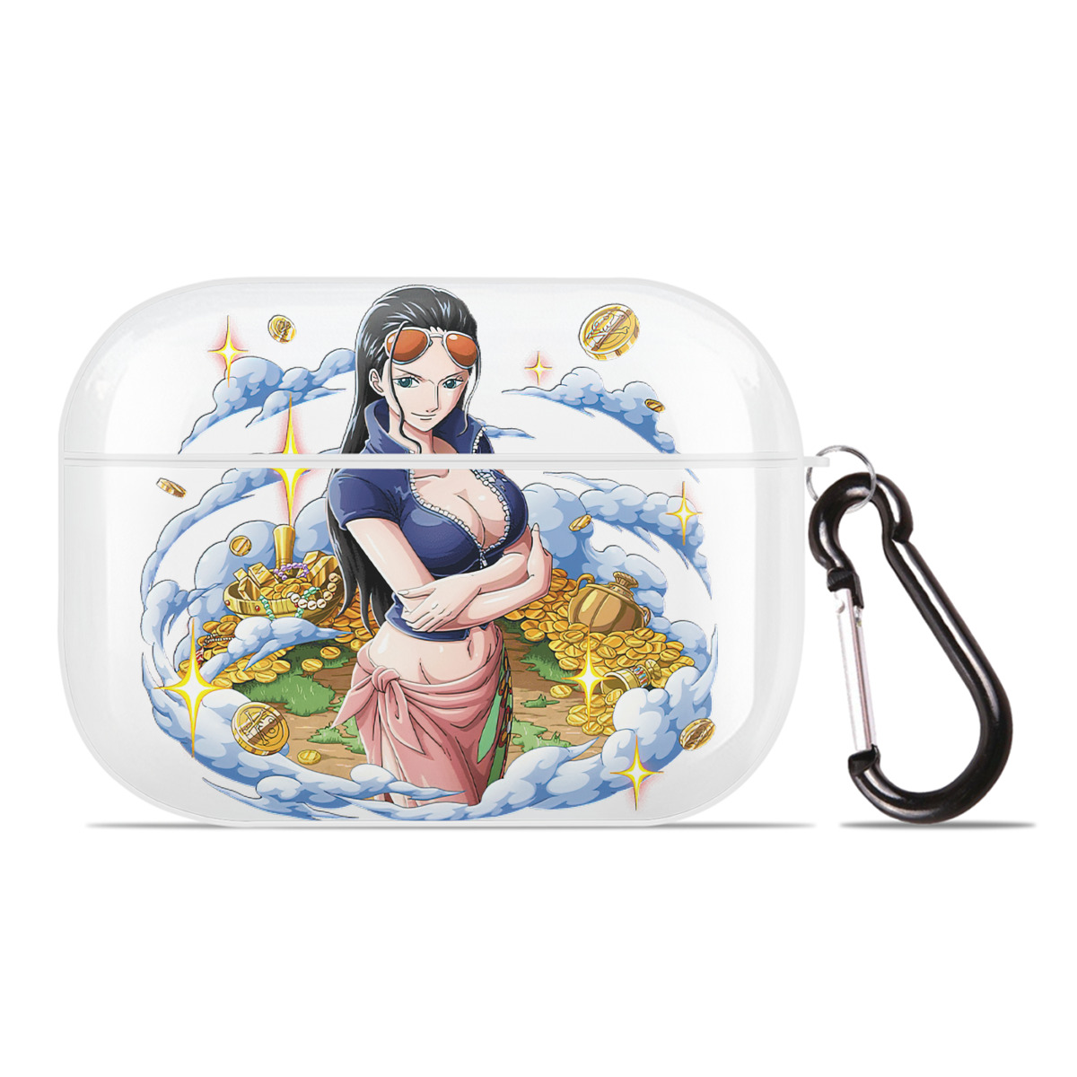 ワンピース ニコ・ロビン ONE PIECE Nico Robin 【AirPods Pro用】ハードシェル保護ケース 耐衝撃・防指紋・カラビナ付き商品仕様