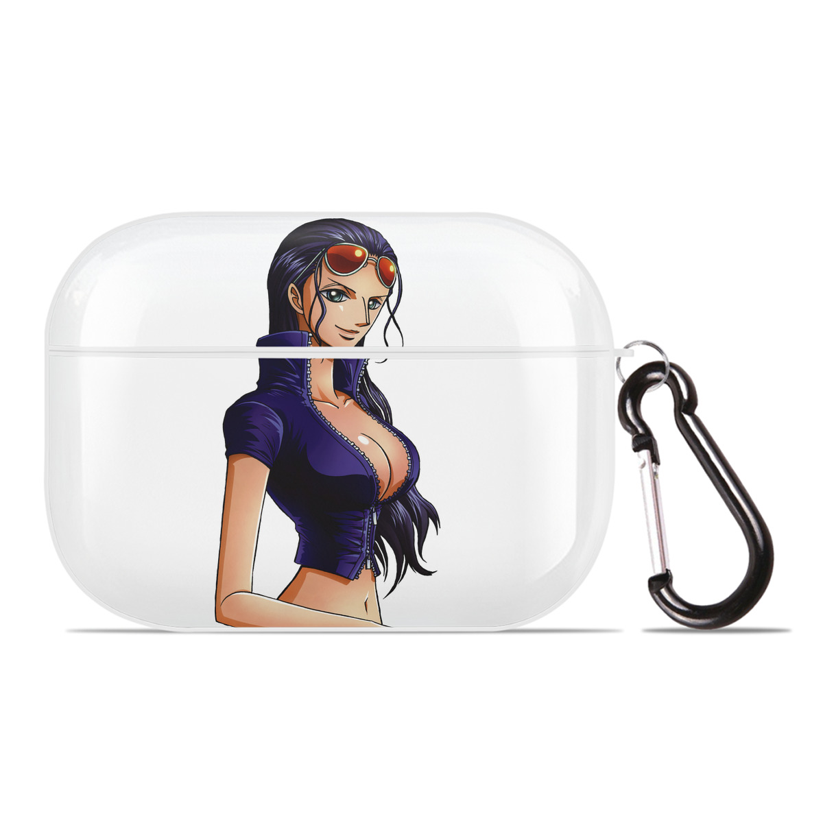 （画像用） ワンピース ニコ・ロビン ONE PIECE Nico Robin 【AirPods Pro用】ハードシェル保護ケース 耐衝撃・防指紋・カラビナ付き商品仕様