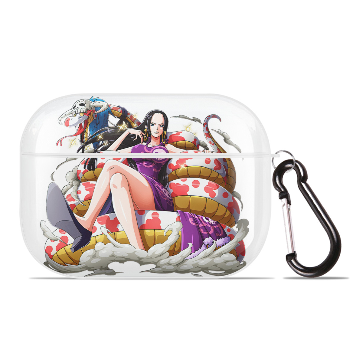 ワンピース ボア・ハンコック ONE PIECE Boa·Hancock 【AirPods Pro用】ハードシェル保護ケース 耐衝撃・防指紋・カラビナ付き商品仕様