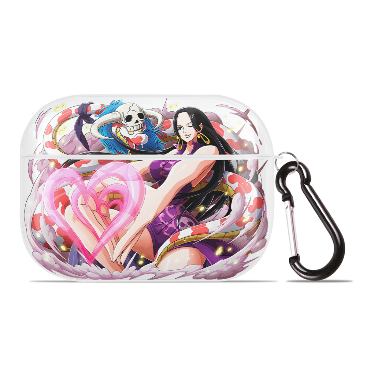 ワンピース ボア・ハンコック ONE PIECE Boa·Hancock 【AirPods Pro用】ハードシェル保護ケース 耐衝撃・防指紋・カラビナ付き商品仕様