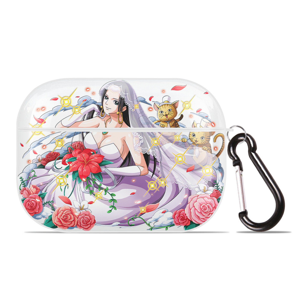 ワンピース ボア・ハンコック ONE PIECE Boa·Hancock 【AirPods Pro用】ハードシェル保護ケース 耐衝撃・防指紋・カラビナ付き商品仕様