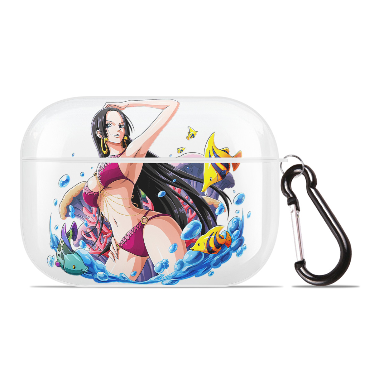 ワンピース ボア・ハンコック ONE PIECE Boa·Hancock 【AirPods Pro用】ハードシェル保護ケース 耐衝撃・防指紋・カラビナ付き商品仕様