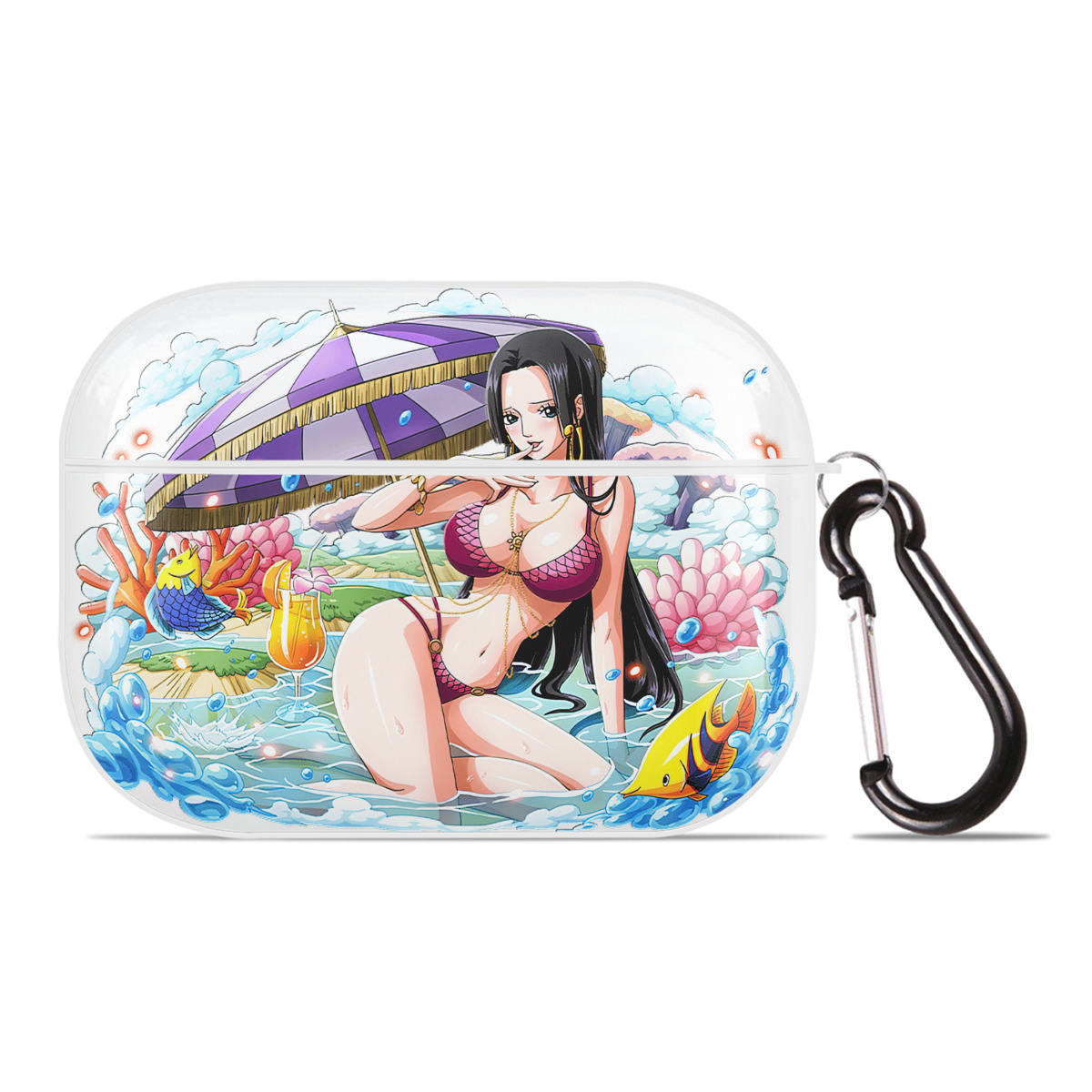 ワンピース ボア・ハンコック ONE PIECE Boa·Hancock 【AirPods Pro用】ハードシェル保護ケース 耐衝撃・防指紋・カラビナ付き商品仕様