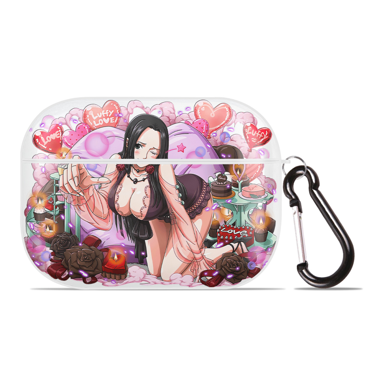 ワンピース ボア・ハンコック ONE PIECE Boa·Hancock 【AirPods Pro用】ハードシェル保護ケース 耐衝撃・防指紋・カラビナ付き商品仕様