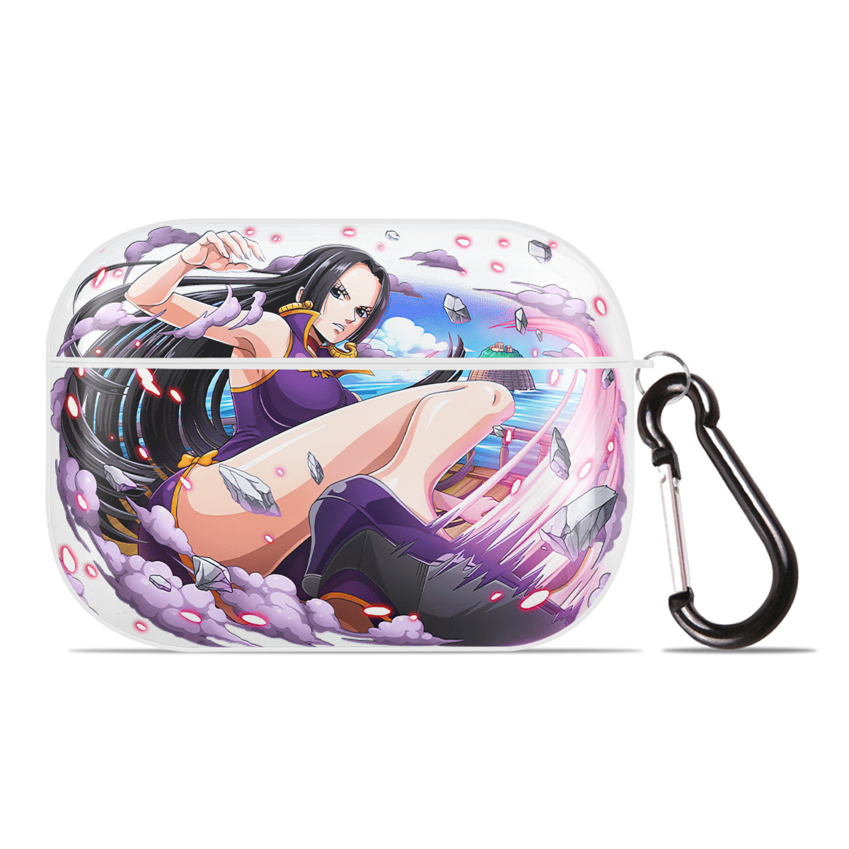 ワンピース ボア・ハンコック ONE PIECE Boa·Hancock 【AirPods Pro用】ハードシェル保護ケース 耐衝撃・防指紋・カラビナ付き商品仕様