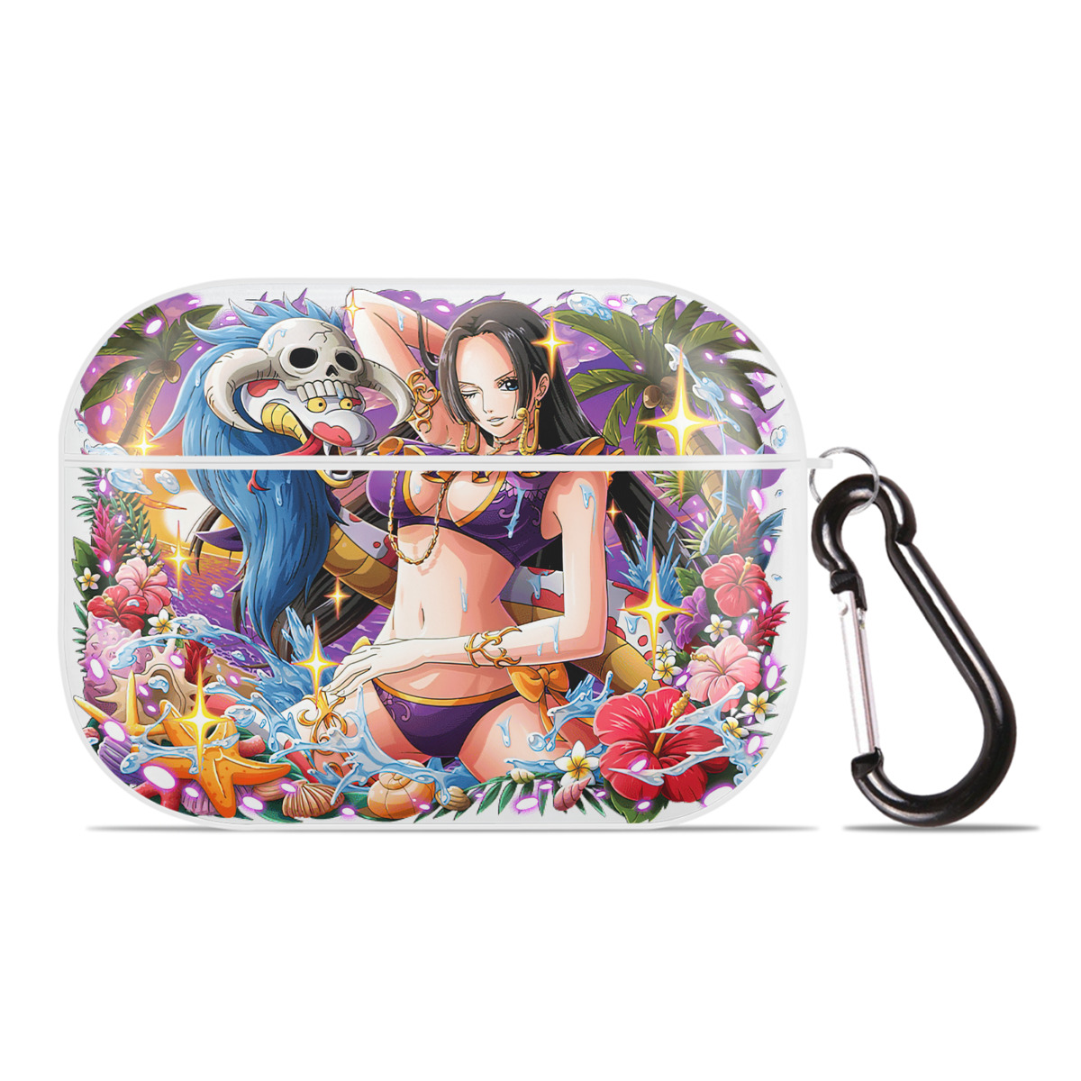ワンピース ボア・ハンコック ONE PIECE Boa·Hancock 【AirPods Pro用】ハードシェル保護ケース 耐衝撃・防指紋・カラビナ付き商品仕様