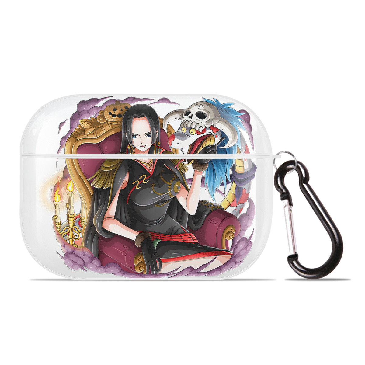 ワンピース ボア・ハンコック ONE PIECE Boa·Hancock 【AirPods Pro用】ハードシェル保護ケース 耐衝撃・防指紋・カラビナ付き商品仕様